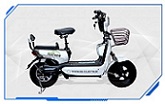 Tucker White City Ride Electric Moped