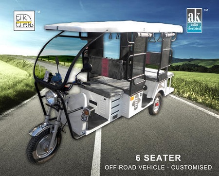 A.K Auto Agency 6 Seater Battery Operated Rickshaw