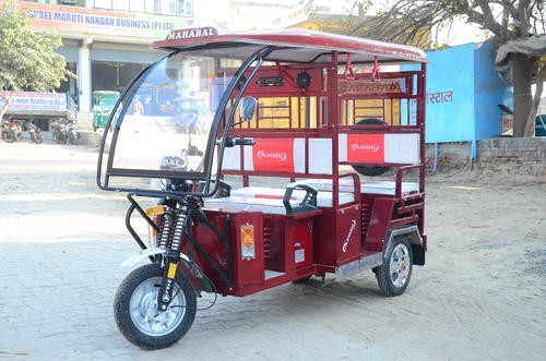 Mahabal Red Battery Operated E Rickshaw