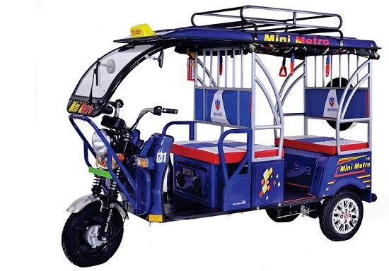 Mini Metro Blue E Rickshaw