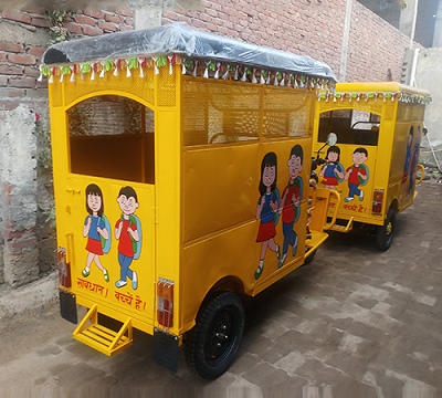 Tejas E Vehicle E Rickshaw School Van